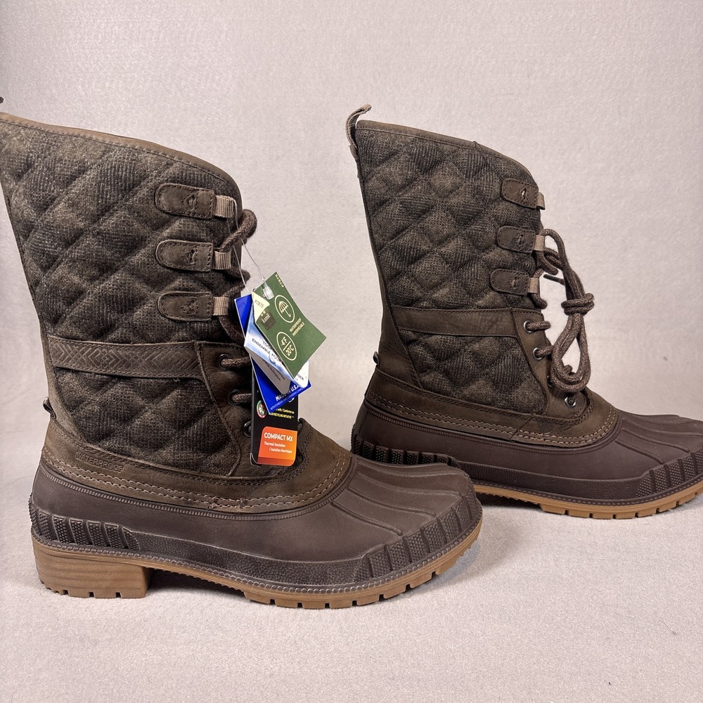 Kamik Sienna 3 Waterproof Lace-Up Boots Womens 11 Java NWT Made in USA - Picture 4 of 16